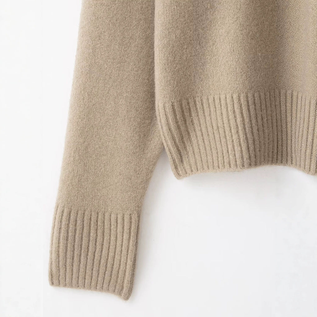 Loose and soft touch knitted sweater for women