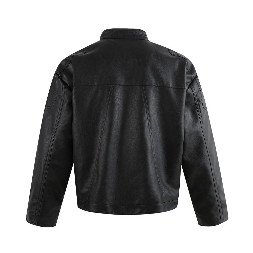 PU leather jacket