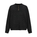 Hooded sweater solid color loose fit