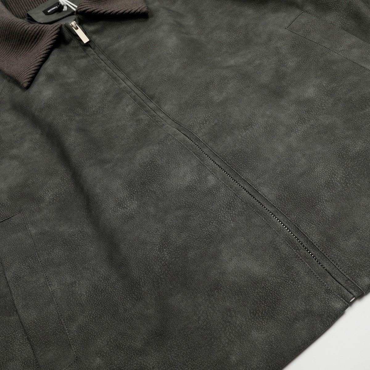 Retro structure niche PU leather jacket motorcycle jacket short jacket