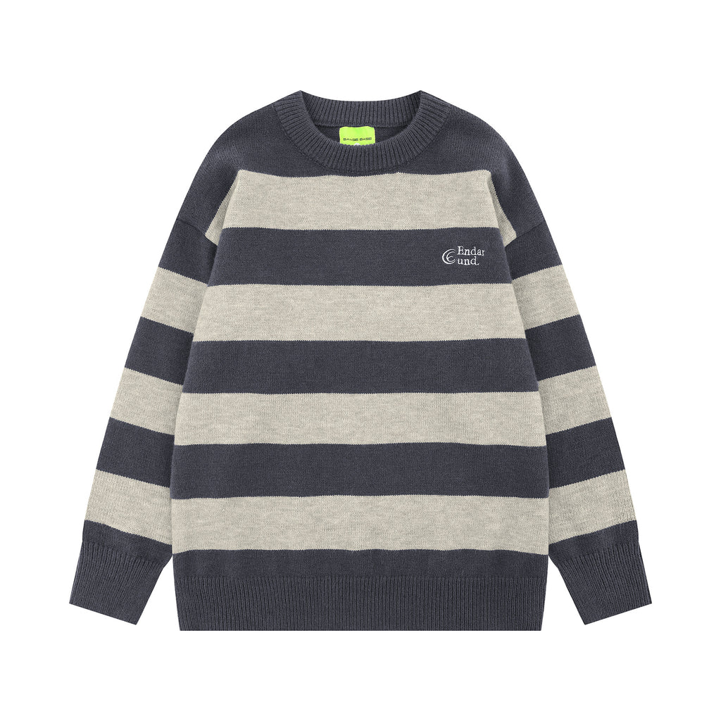 Striped design sweater