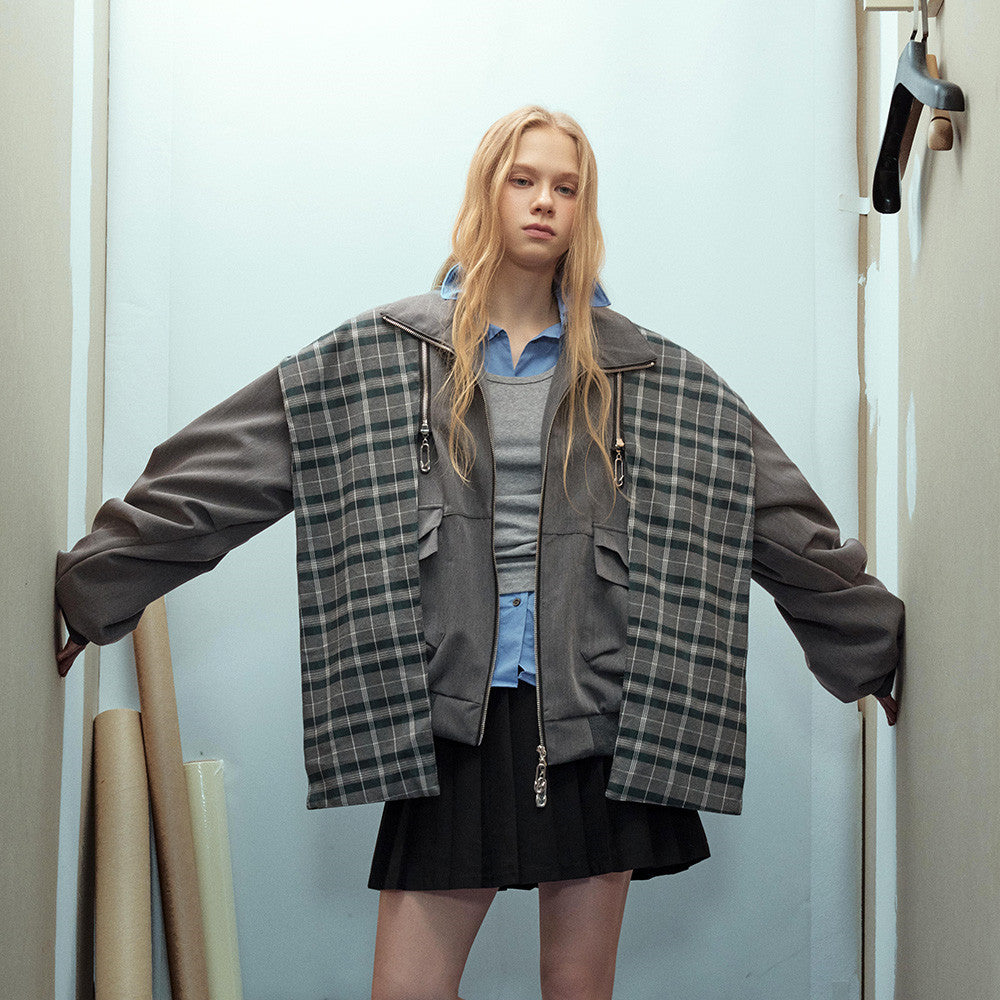 Detachable hat short jacket