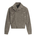 Slant zipper lapel jacket