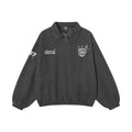 Washed pullover lapel jacket