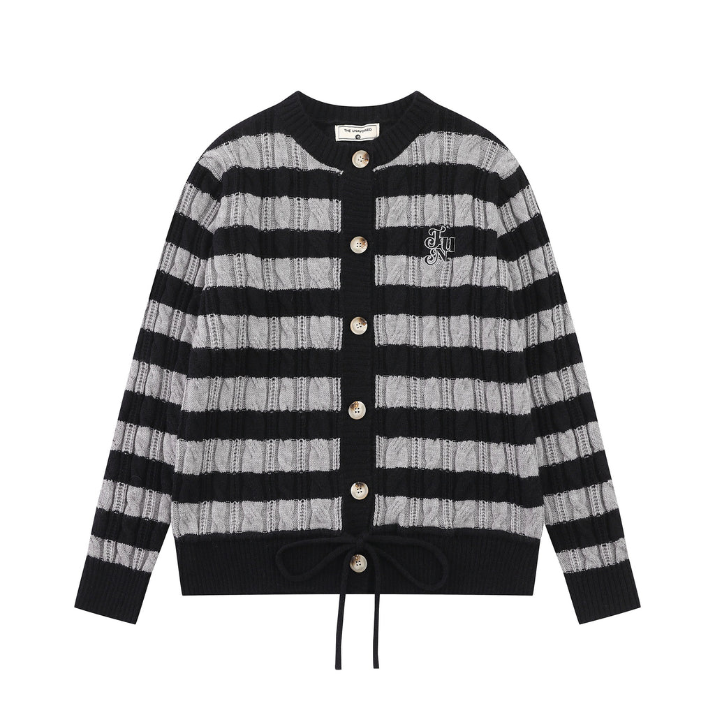 Wide striped texture jacket