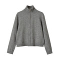Zipper cardigan sweater