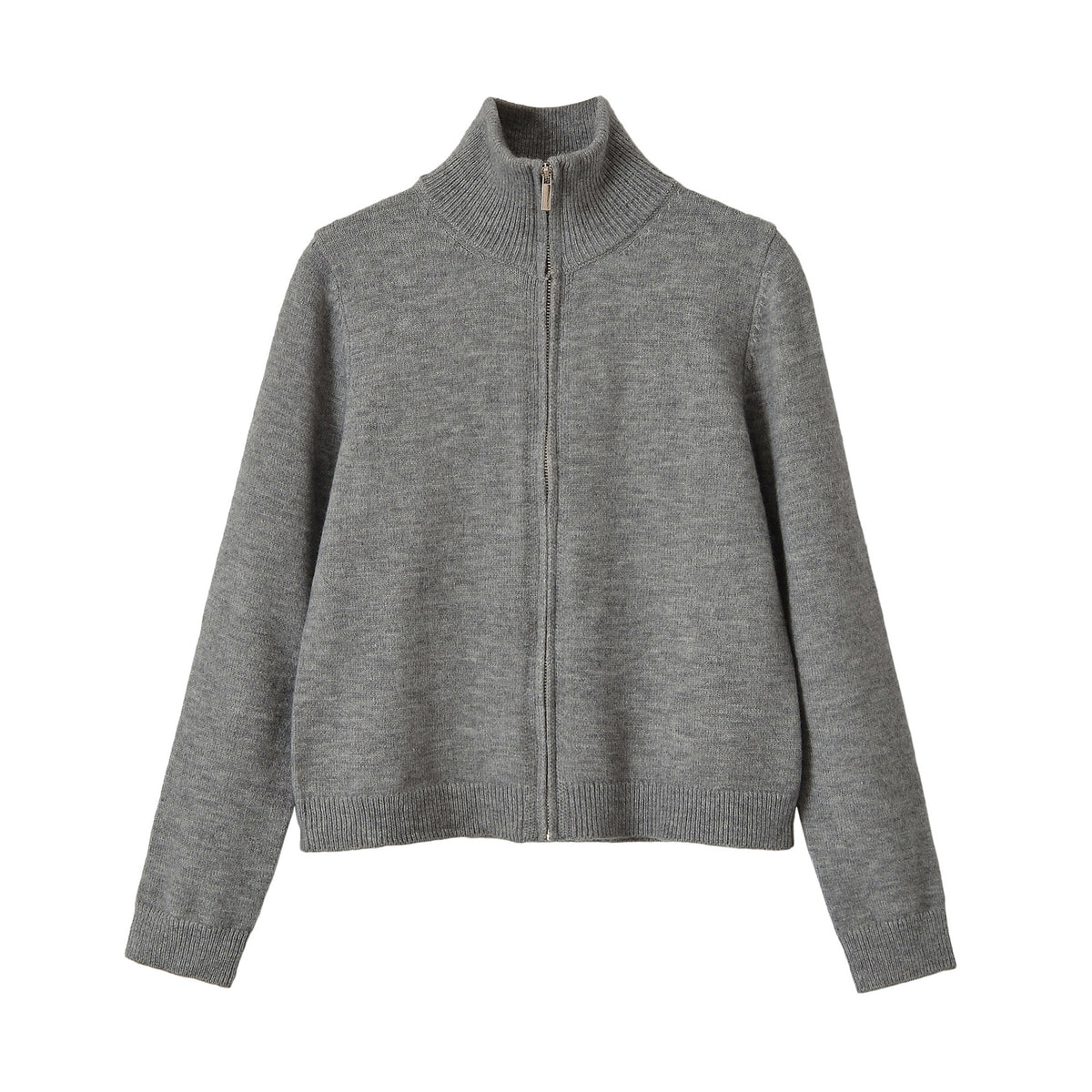 Zipper cardigan sweater
