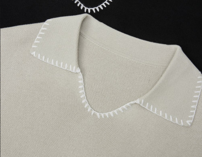 Men's collar sweater