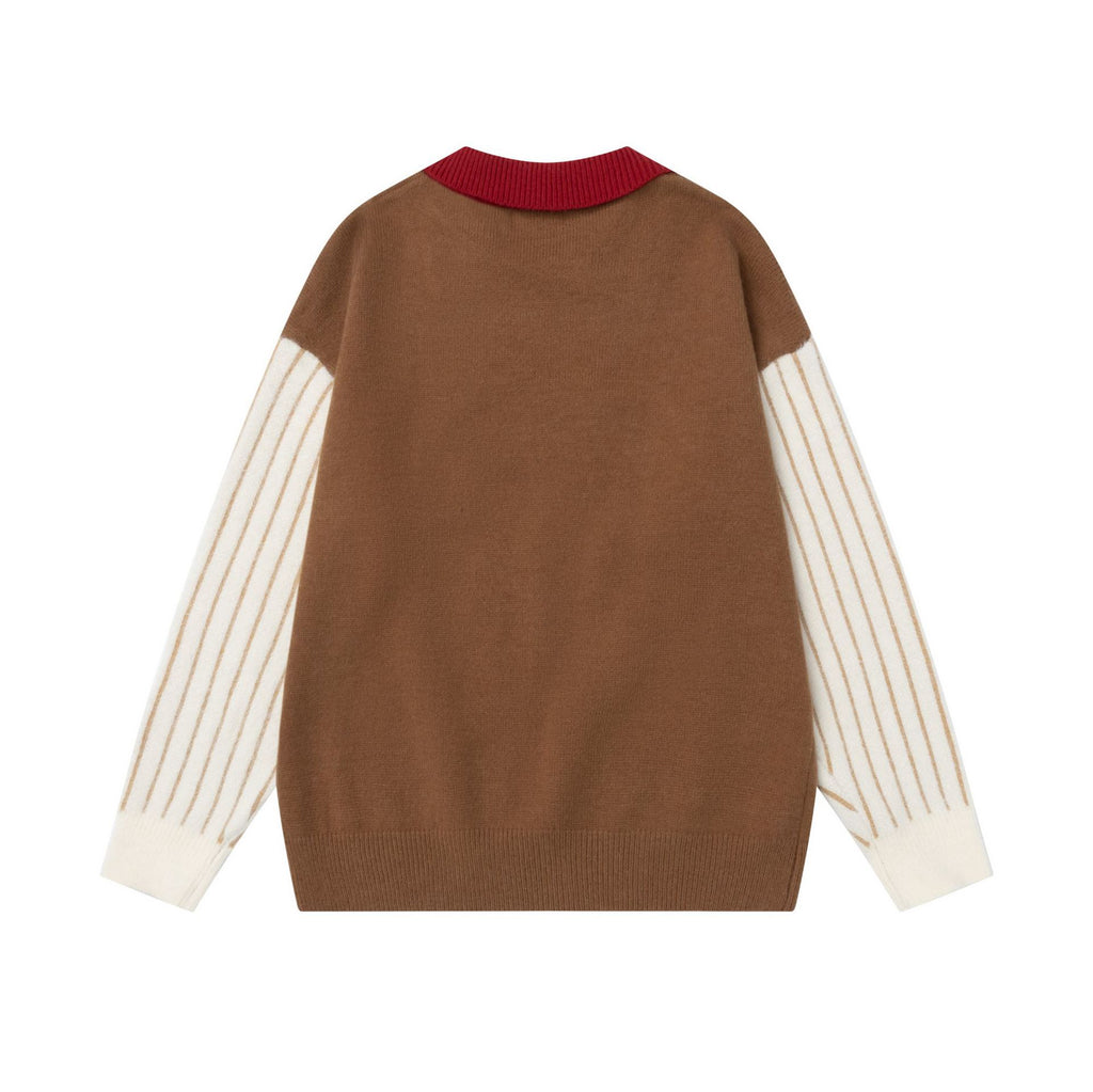 Collar cartoon puppy sweater