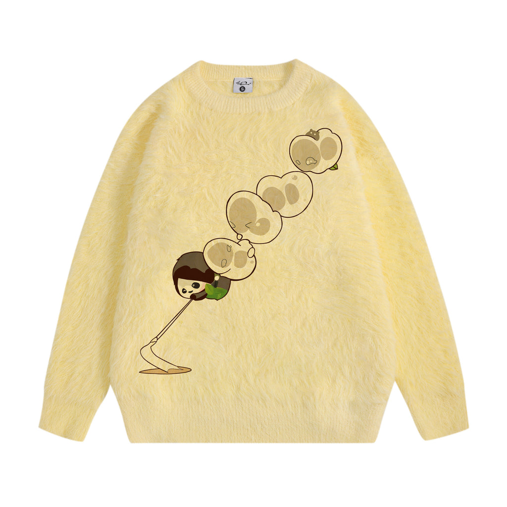 Cartoon printed sweater
