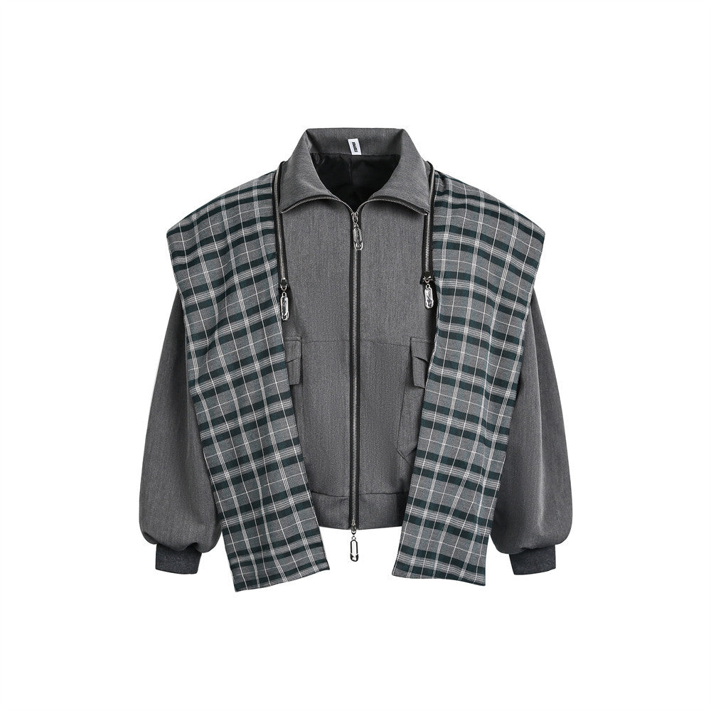 Detachable hat short jacket