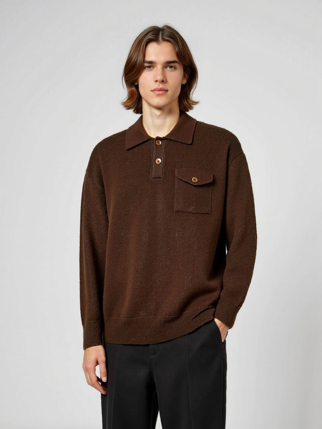 Loose collar sweater