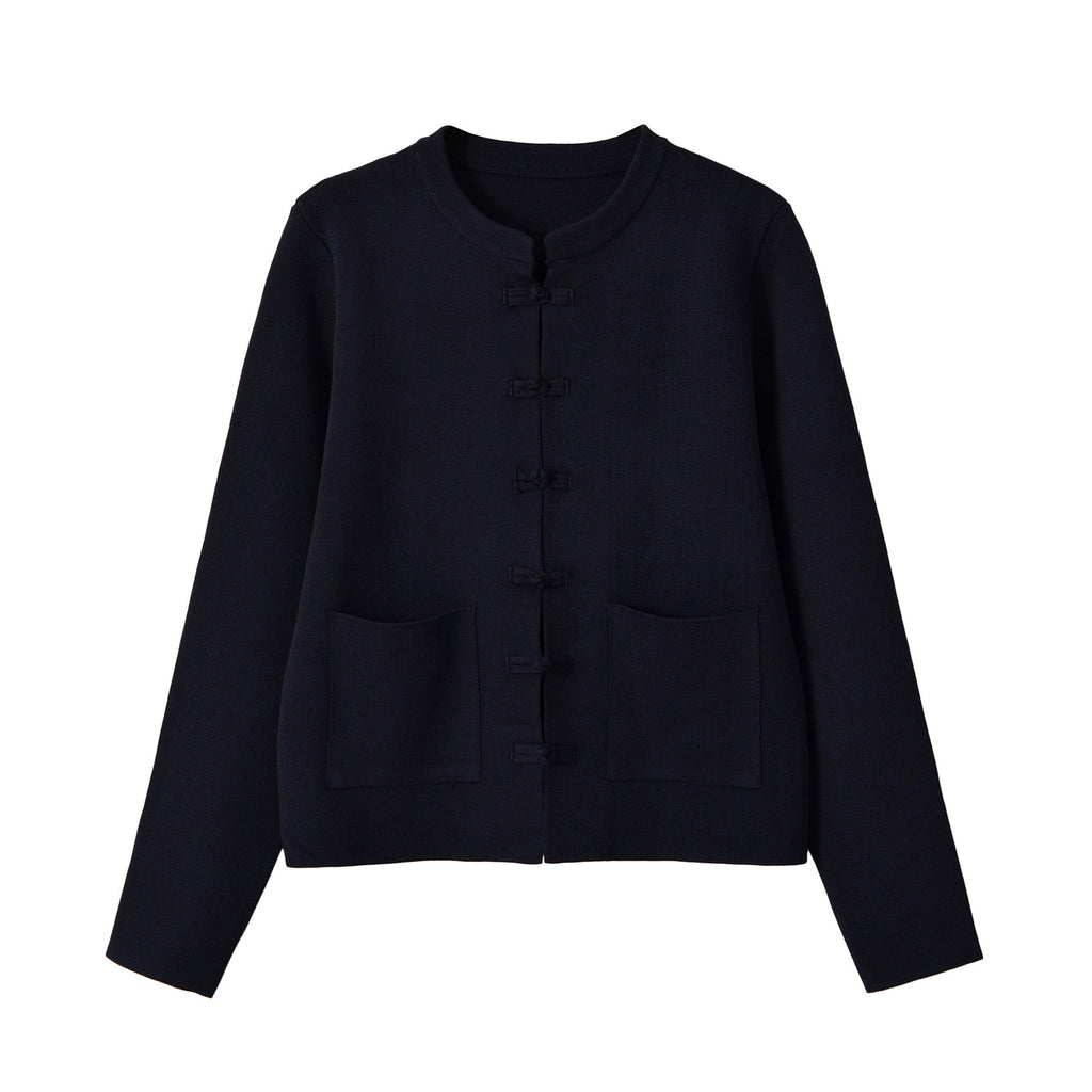 Loose round neck long sleeved sweater