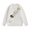 Cartoon printed sweater