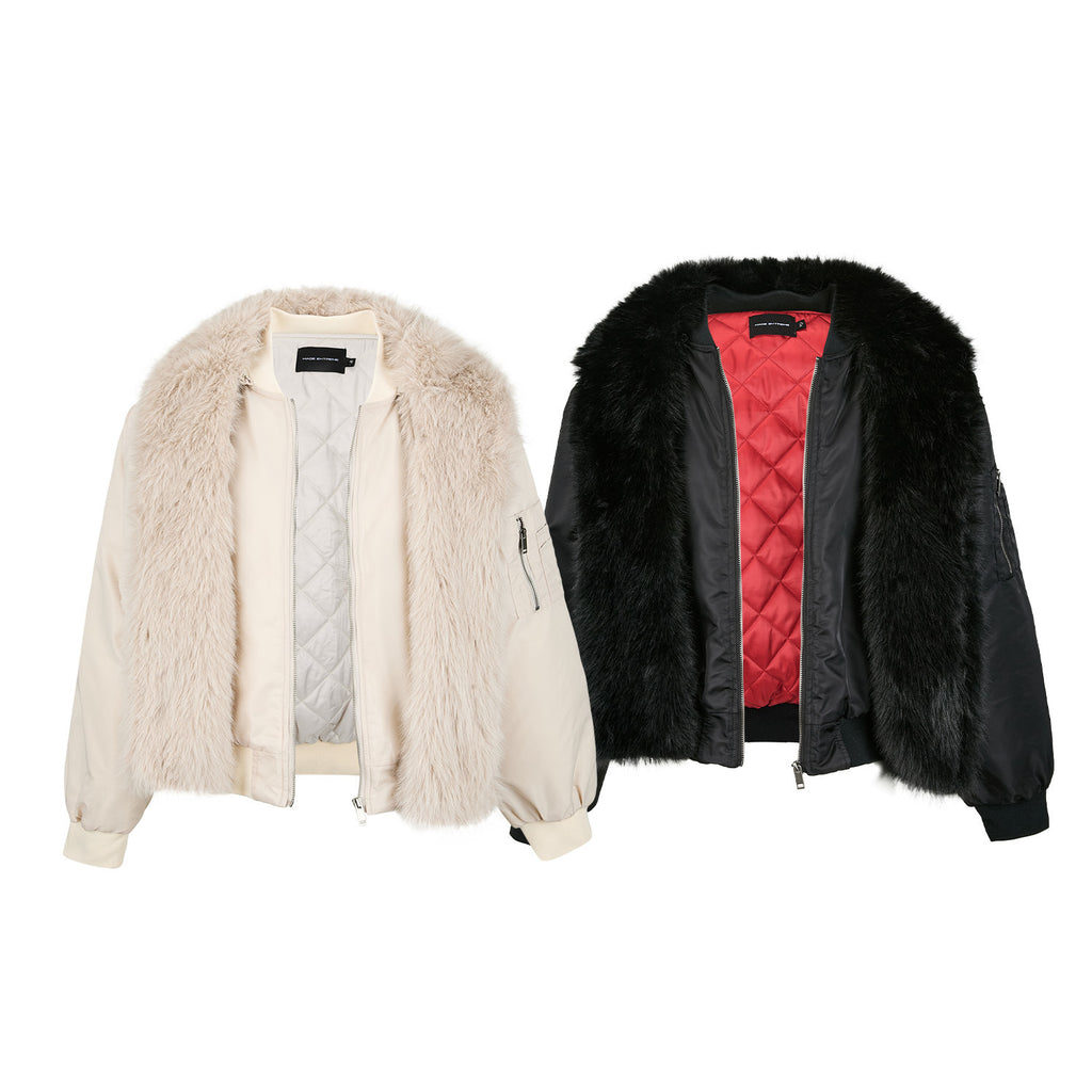 Cotton padded warm flight jacket and cotton jacket