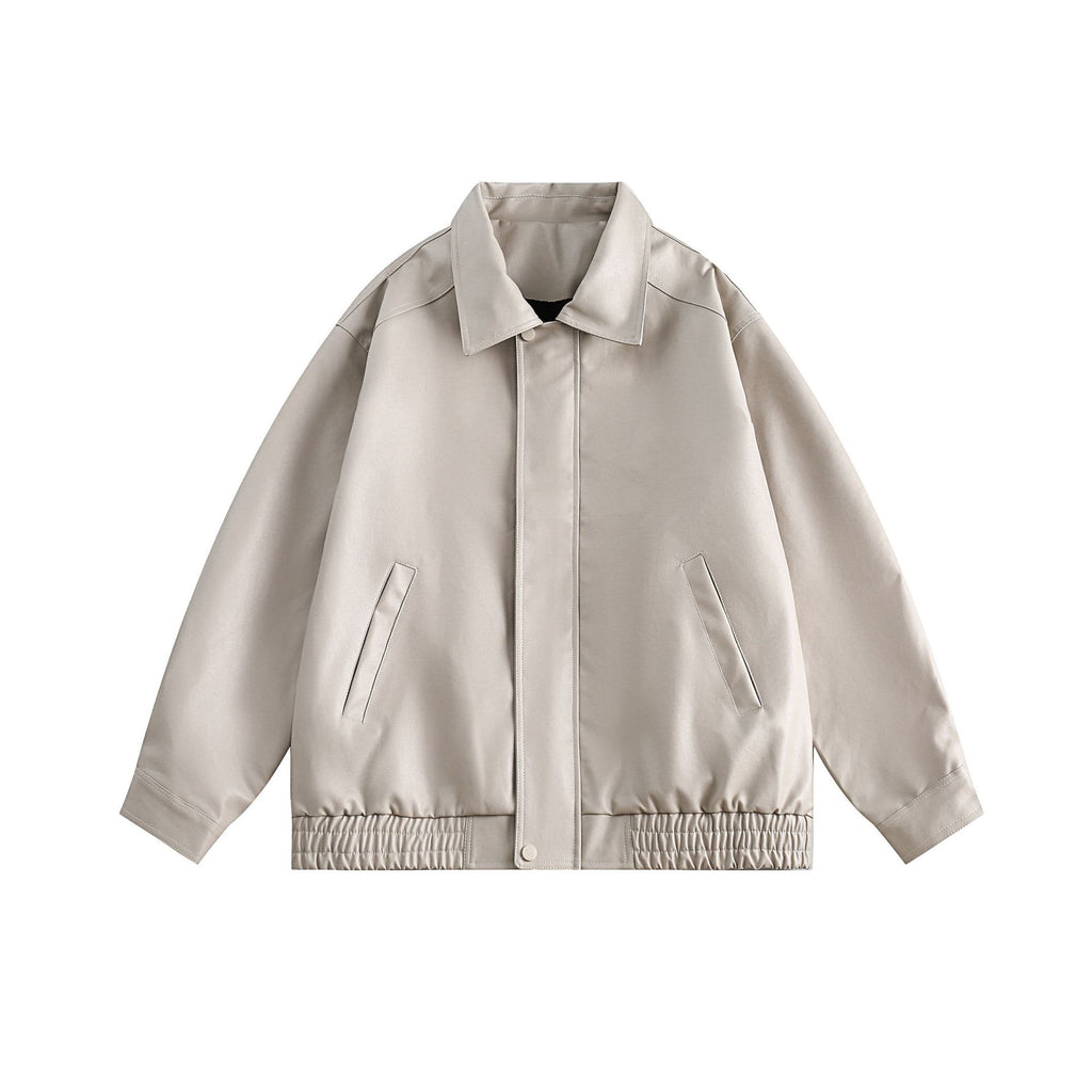 PU leather jacket loose jacket