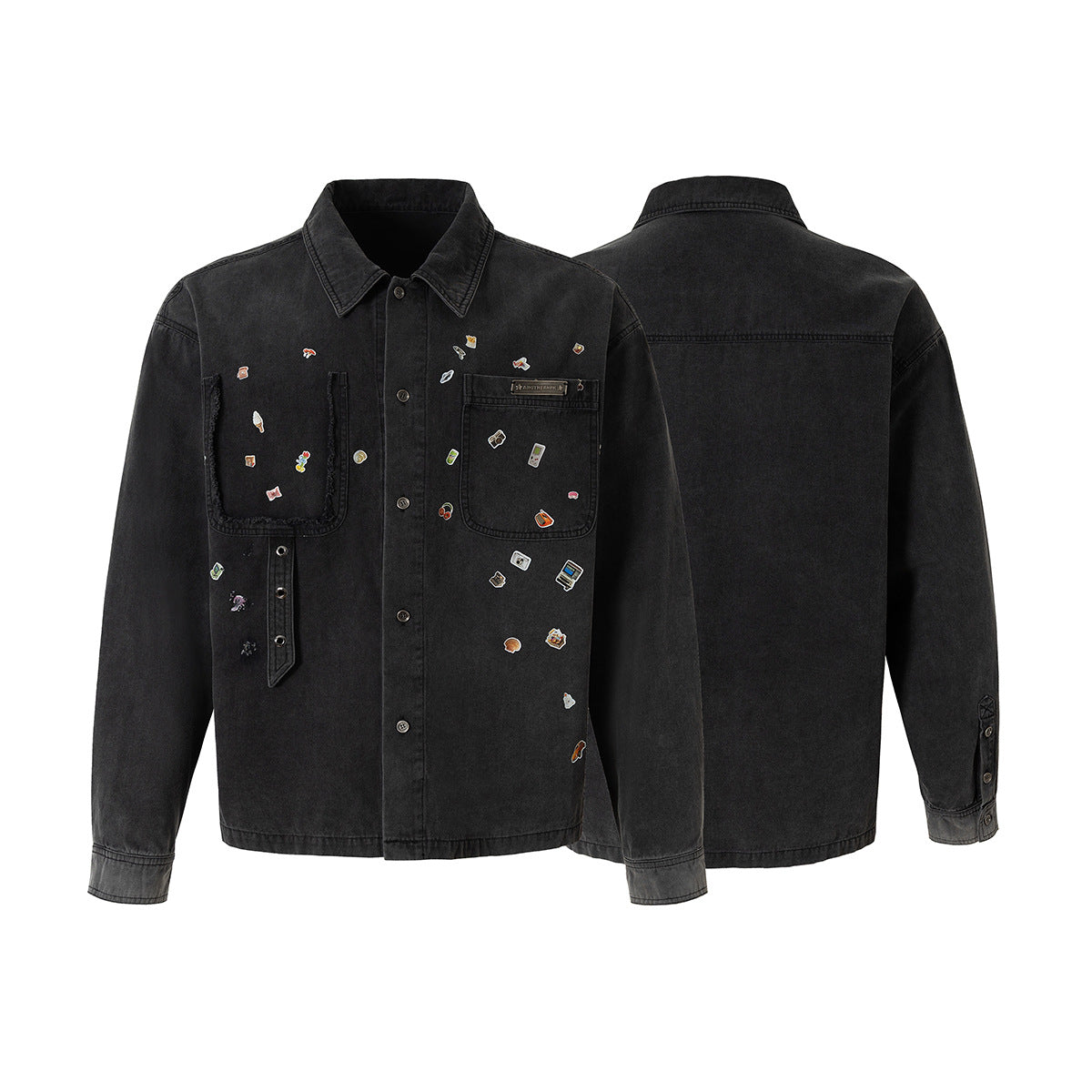 Washed denim jacket jacket