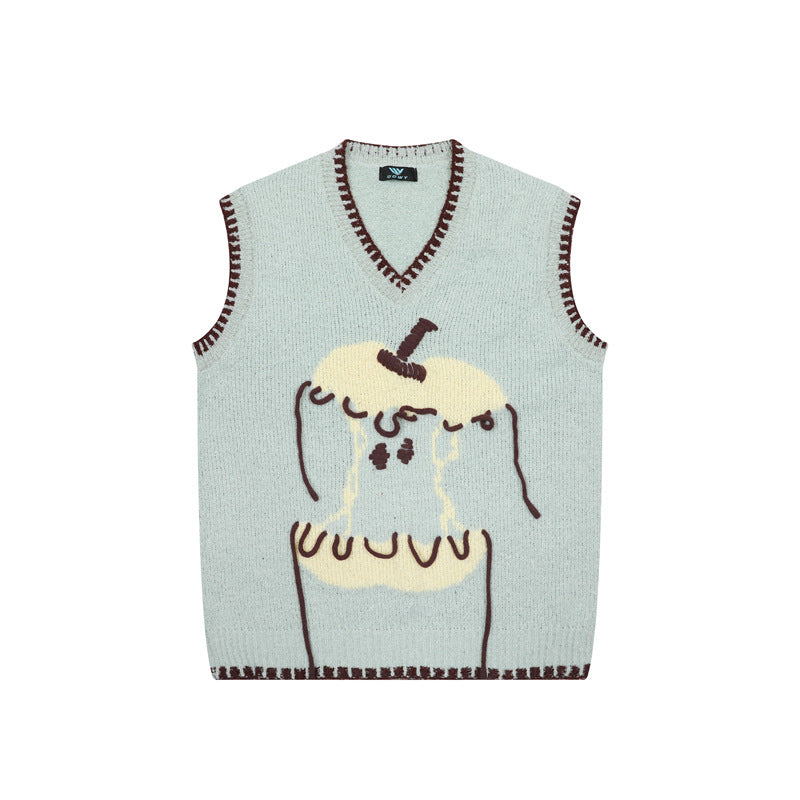 Funny Apple designed sweater