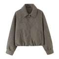 Zipper long sleeved jacket