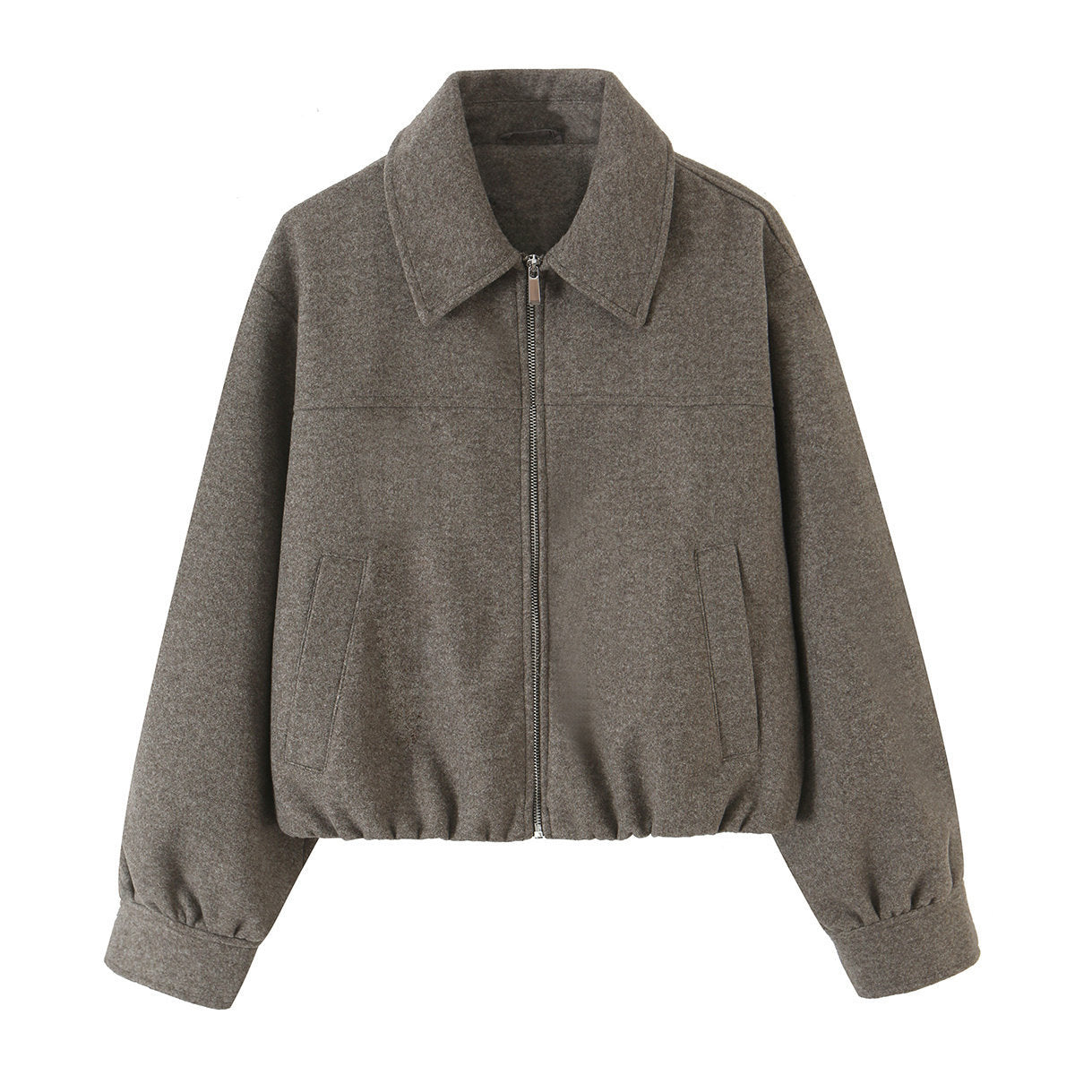 Zipper long sleeved jacket