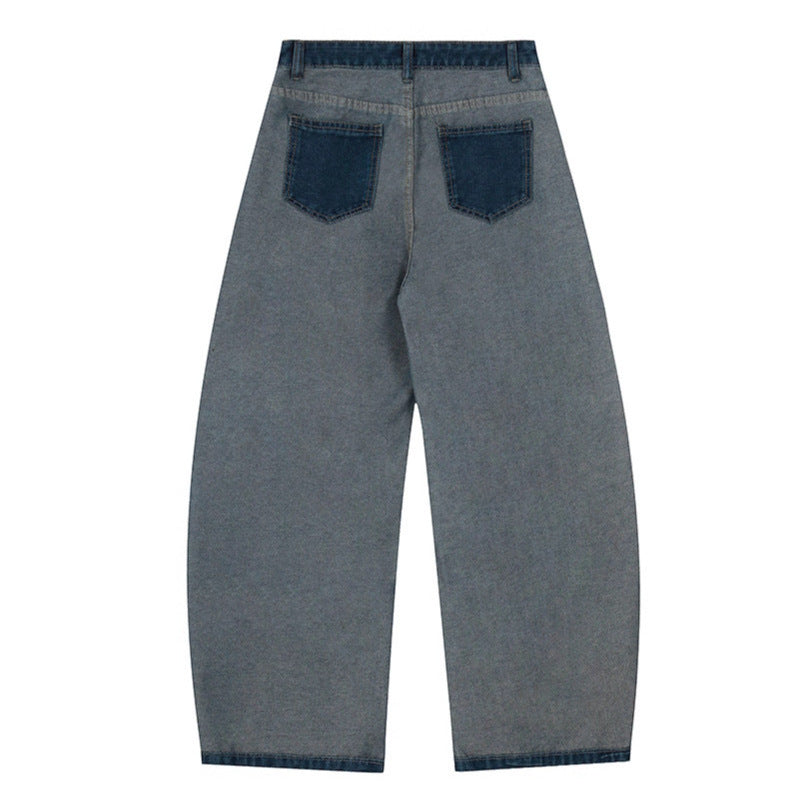 Wide Leg Jeans for Men and Women Loose Casual Design Straight Pants