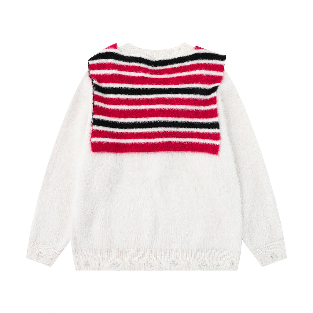 Detachable shawl sweater
