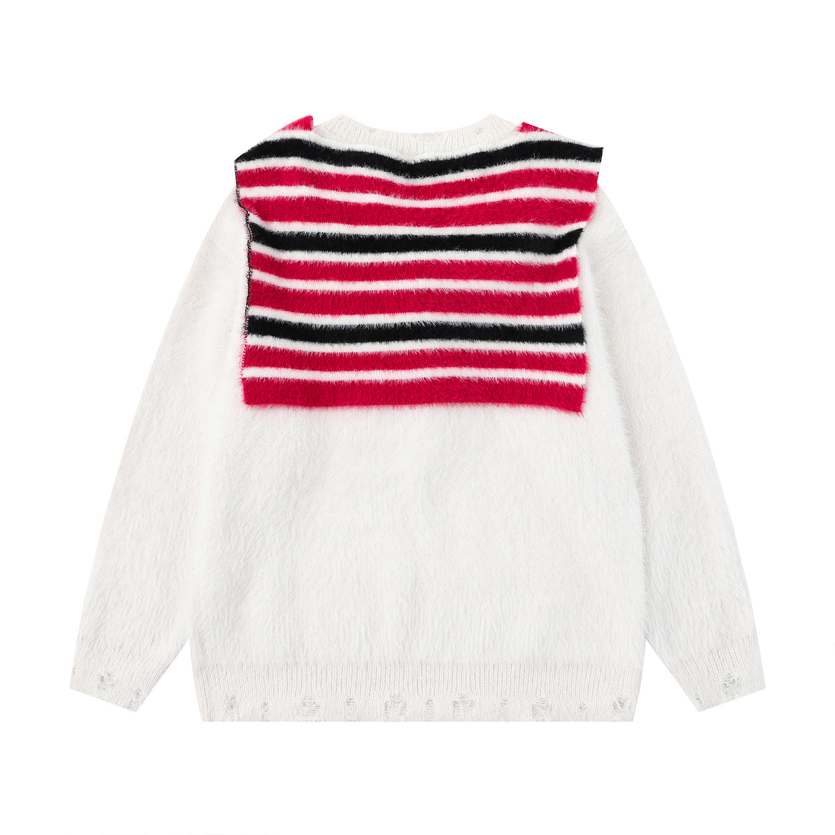 Detachable shawl sweater