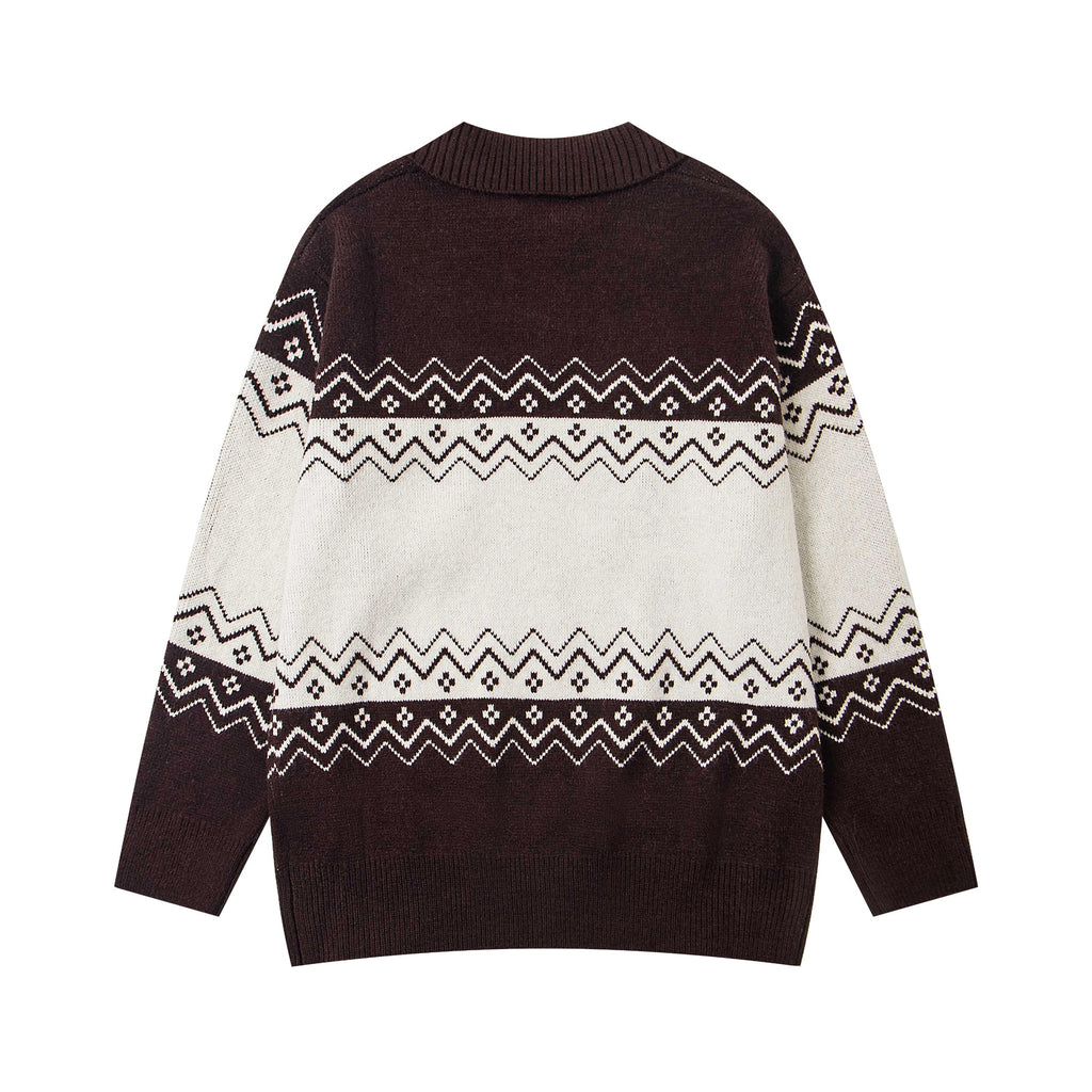 Heavy Industry Jacquard Design Sweater