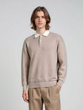 Collar contrasting sweater