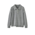 Polo sweater with a collar