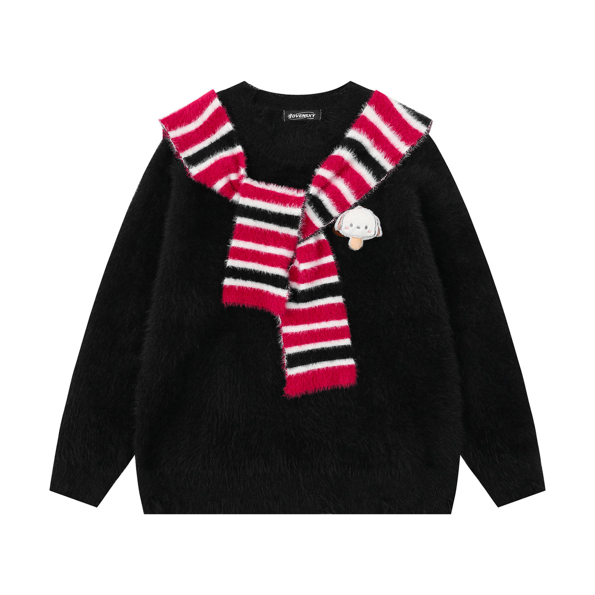 Detachable shawl sweater