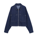 Short zipper jacket and pants