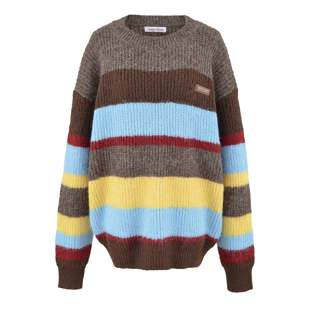 Women's Vintage Striped Knit Sweater