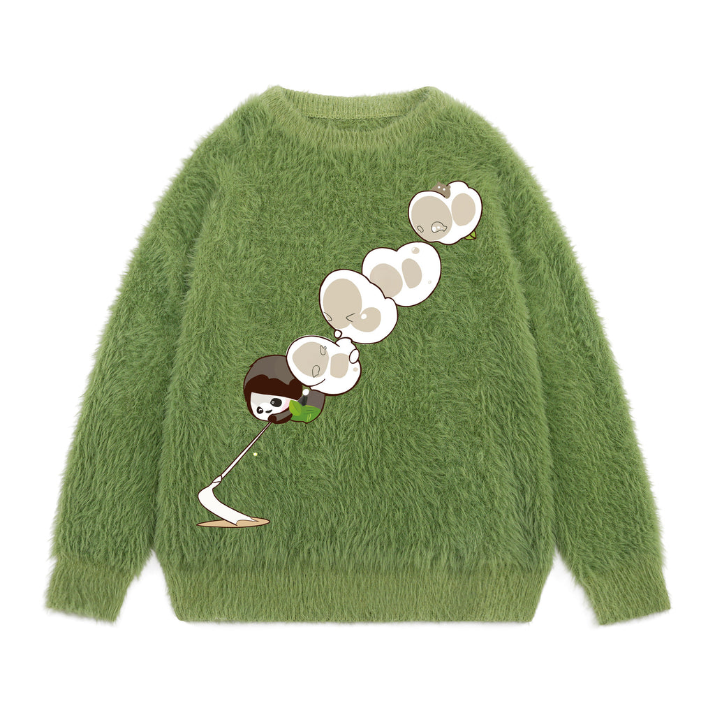Cartoon printed sweater