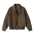 Collar jacket solid color