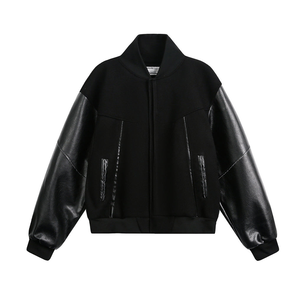 Retro Alien Deconstruction Flight Jacket Leather Jacket Baseball Jacket Male