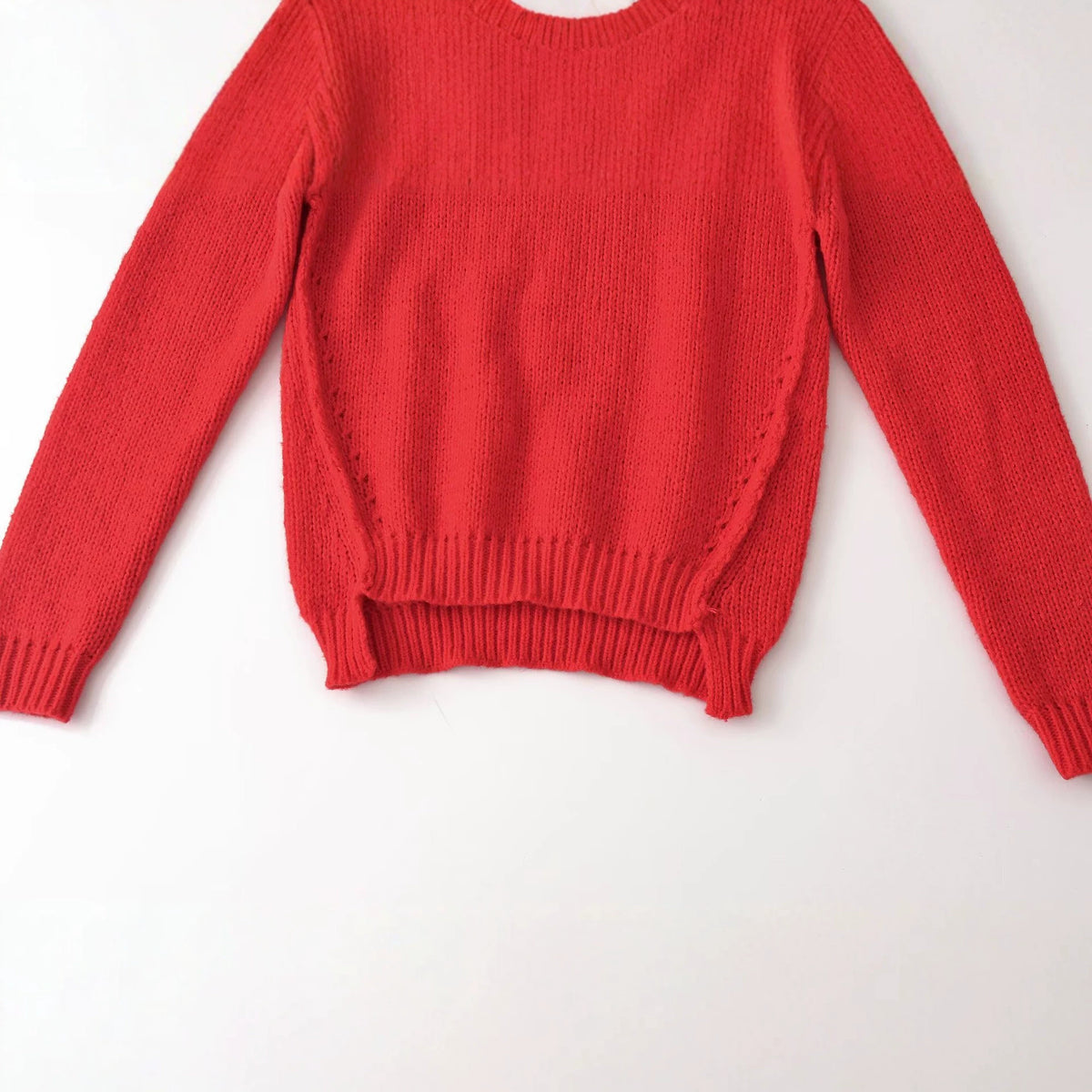 Asymmetric stand up collar knitted sweater for women