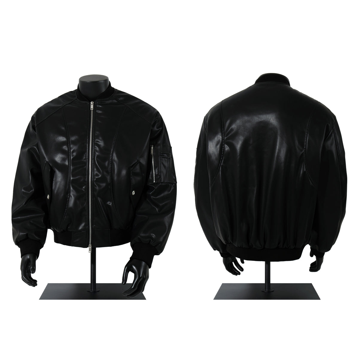 Leather jacket autumn and winter cotton jacket