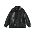 PU leather jacket loose jacket