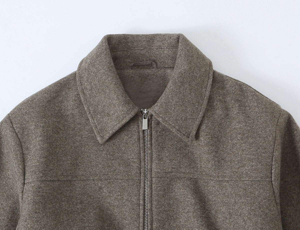 Zipper long sleeved jacket