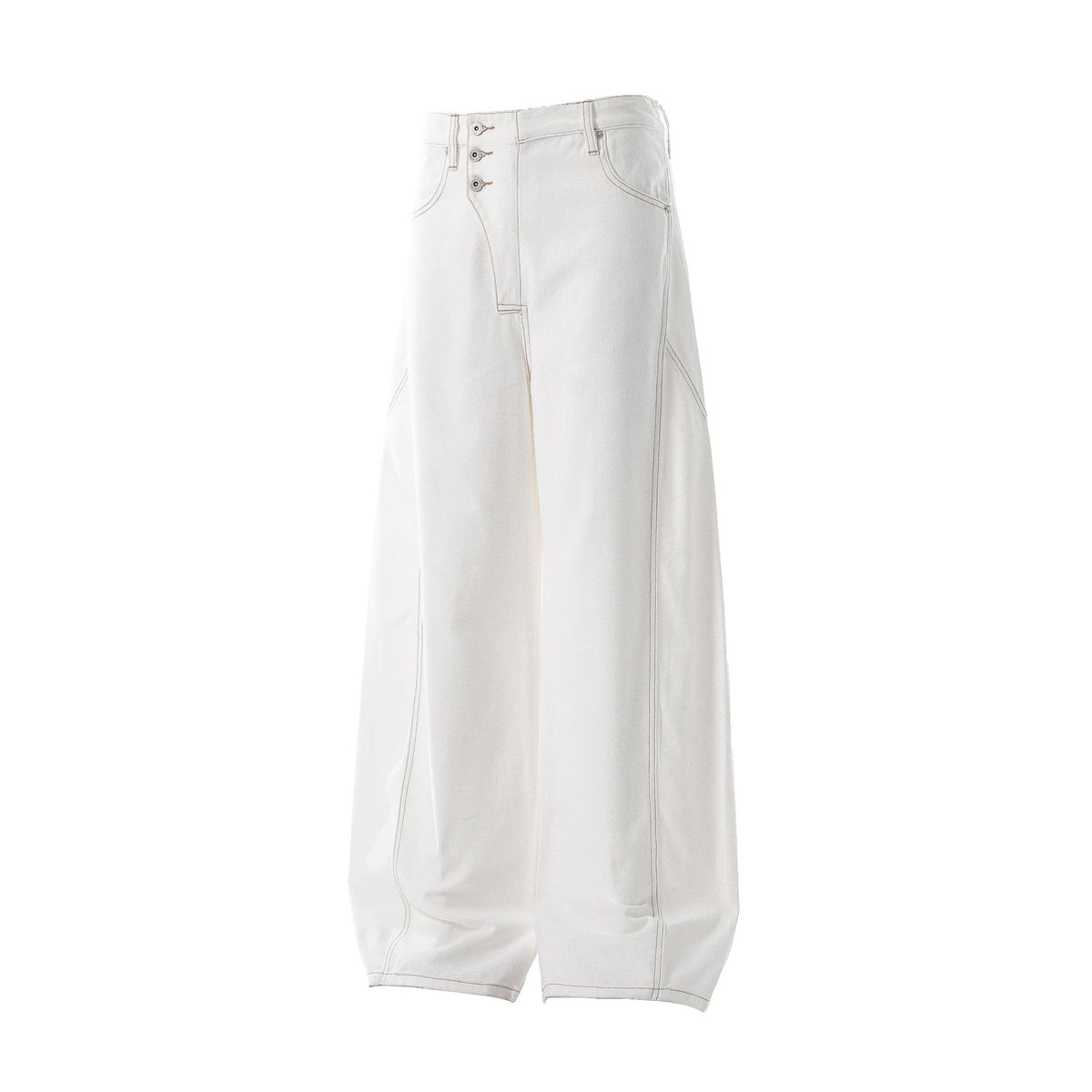Unisex Irregular Design Loose Tapered Jeans for Men