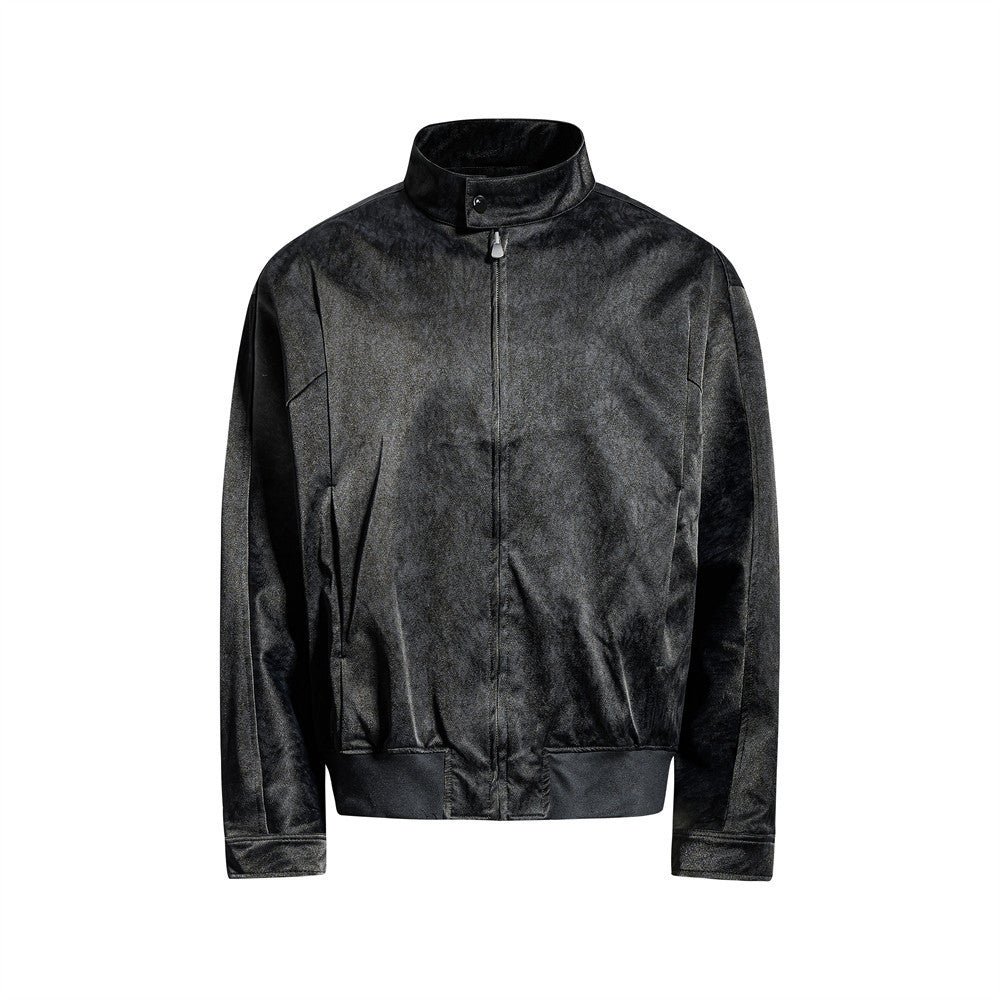 PU leather jacket jacket