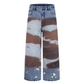Pants Men's Designer Wide-Leg Tapered Distressed Long Pants