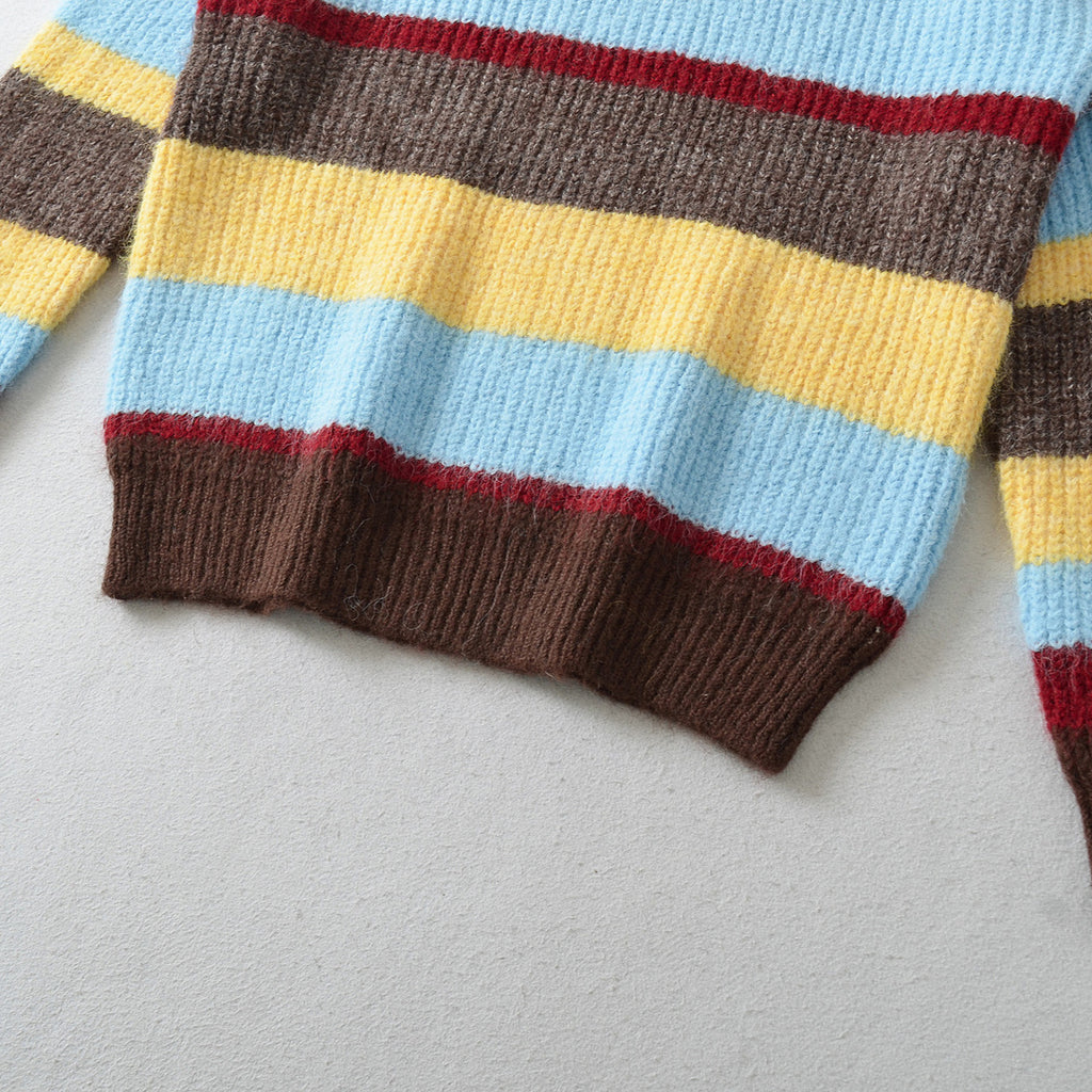 Women's Vintage Striped Knit Sweater