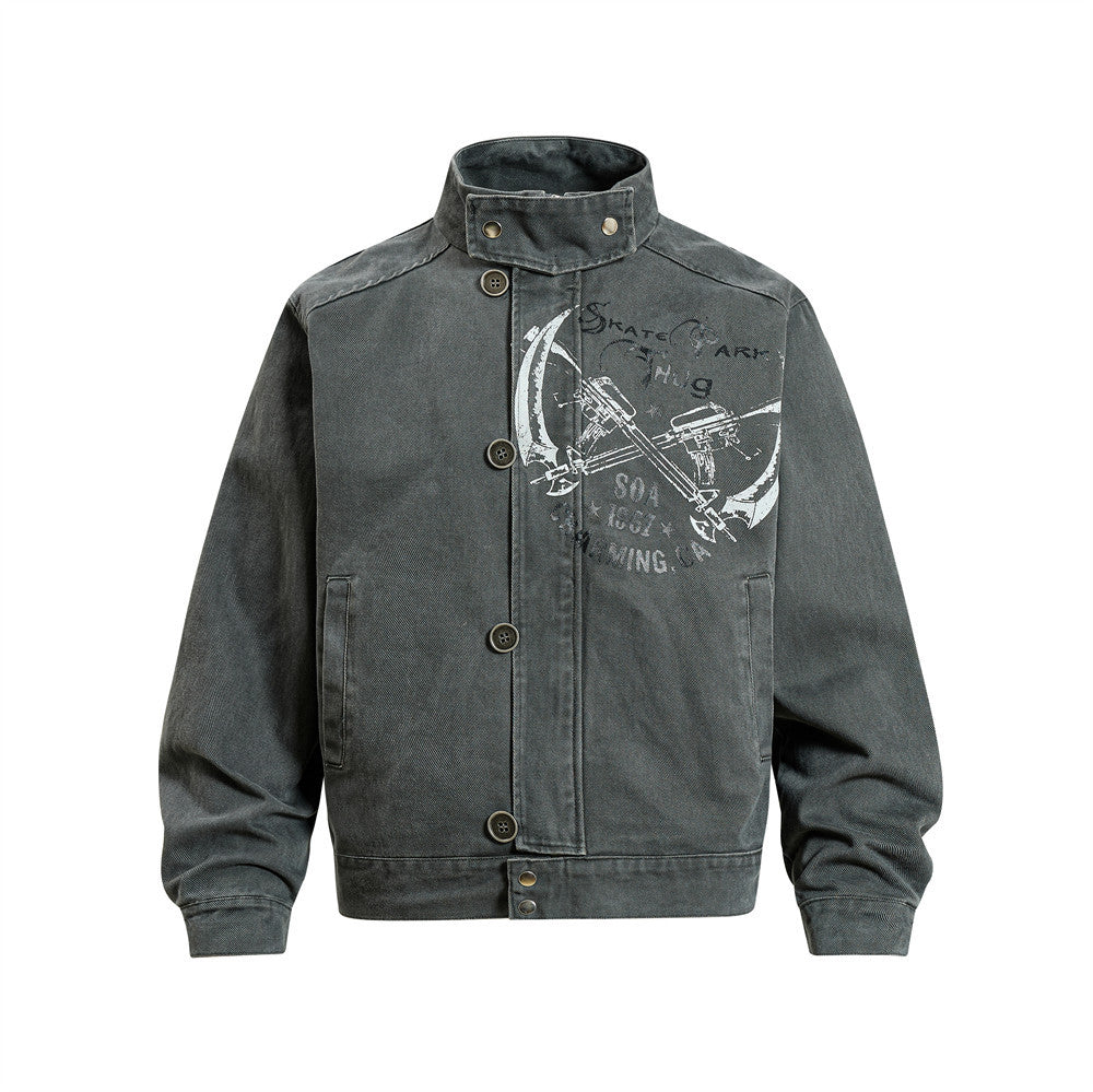 Old collar workwear jacket