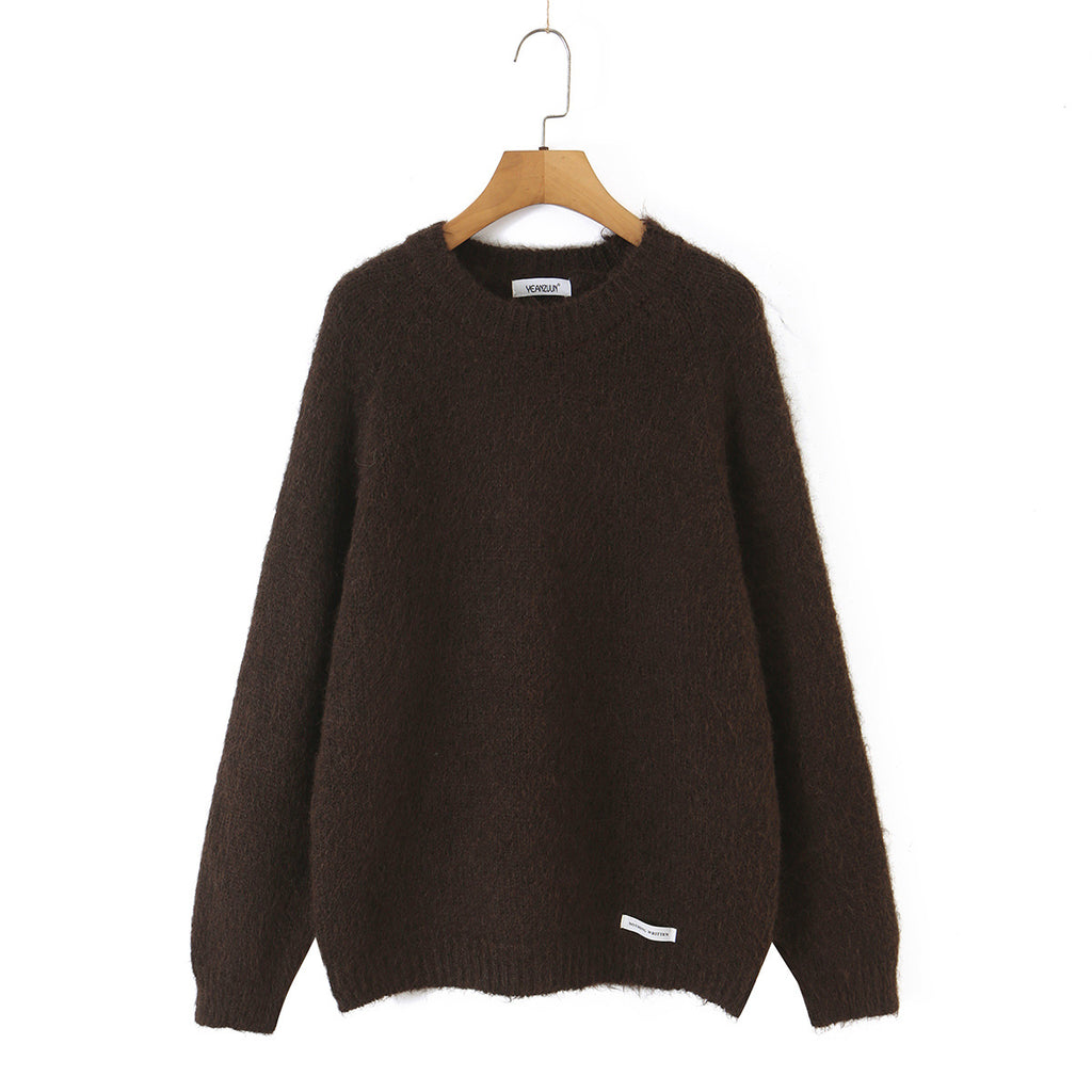 Women's  Loose Round Neck Pullover Sweater