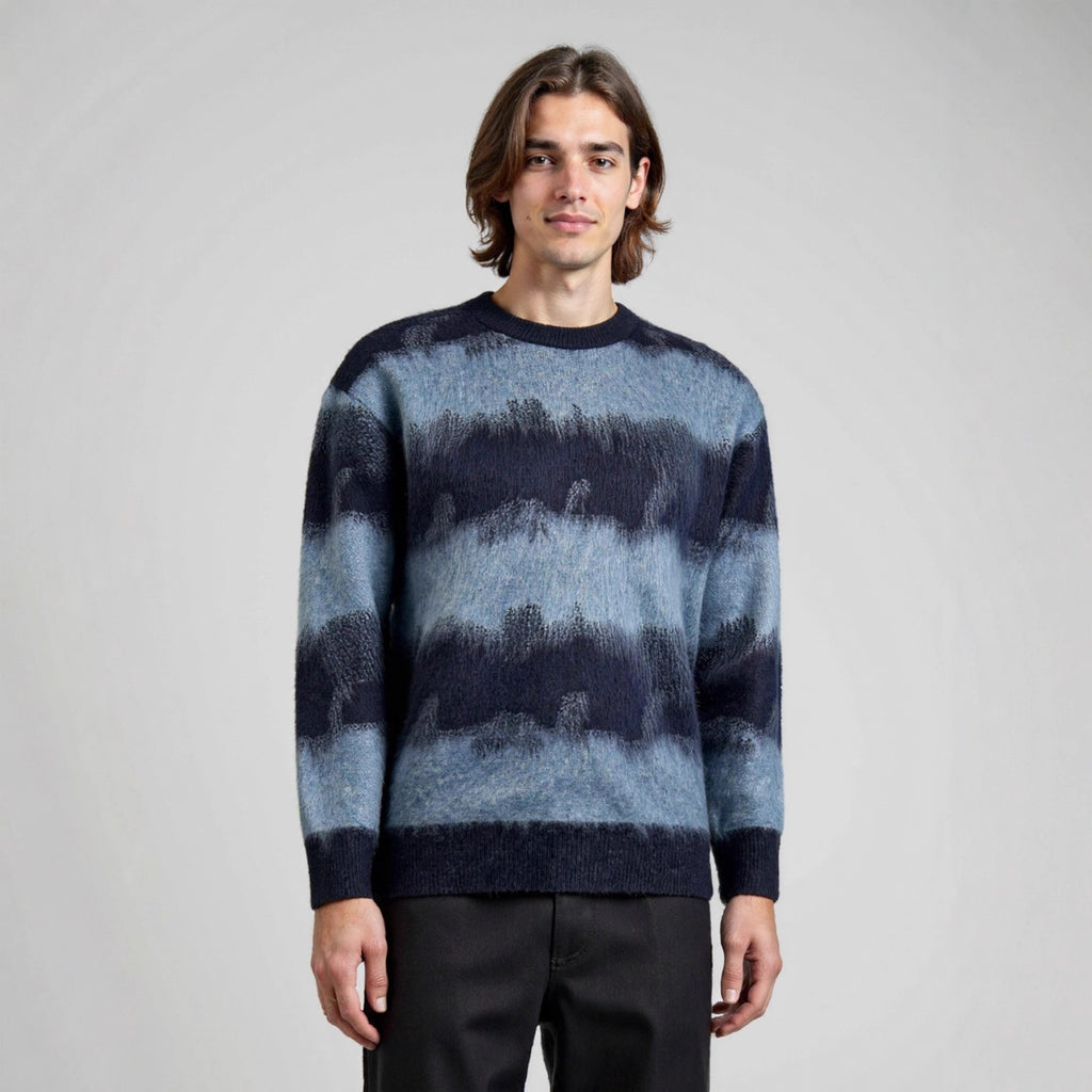 Loose round neck pullover sweater