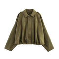 Thickened fabric pilot jacket women's jacket