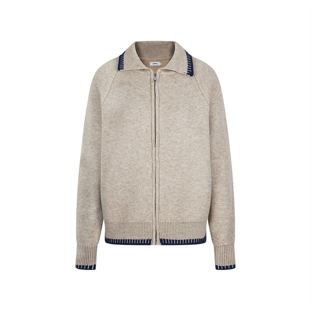 Knitted sweater jacket