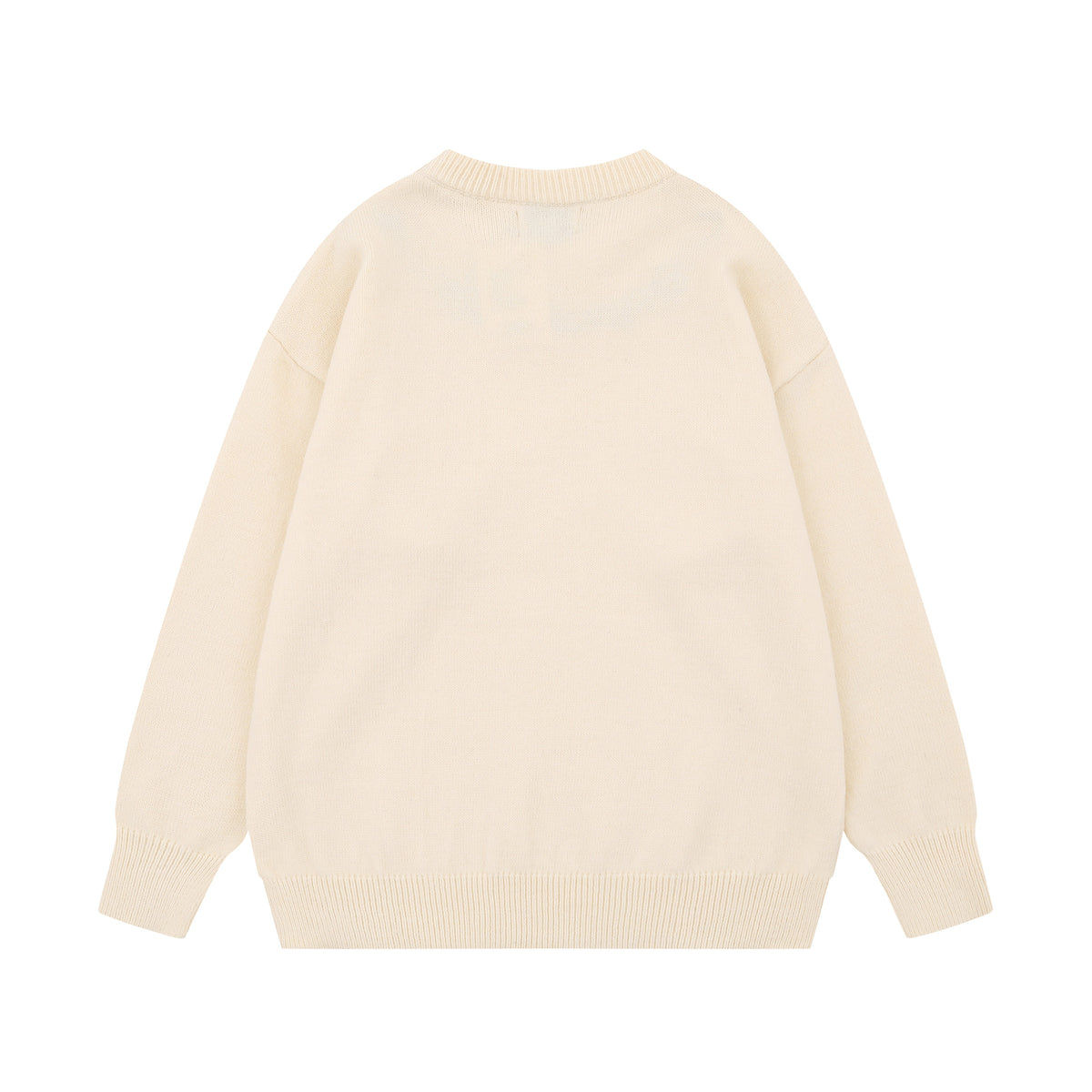 Collar letter pattern sweater